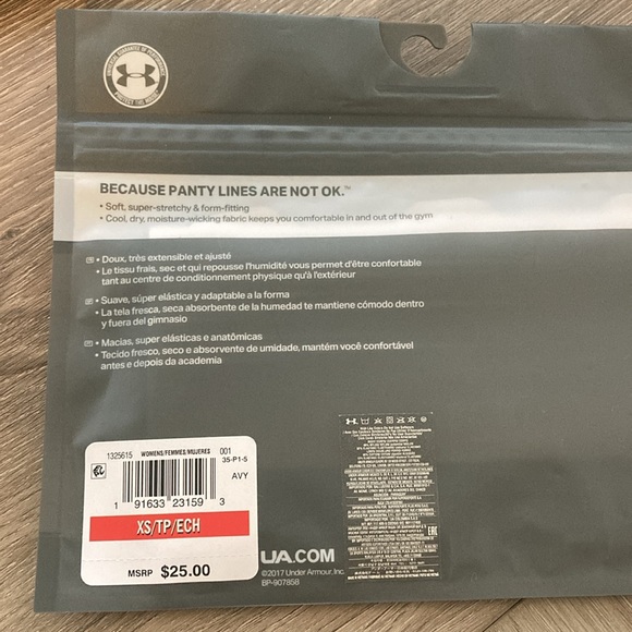 UA pure stretch underwear size XS black - Picture 4 of 5